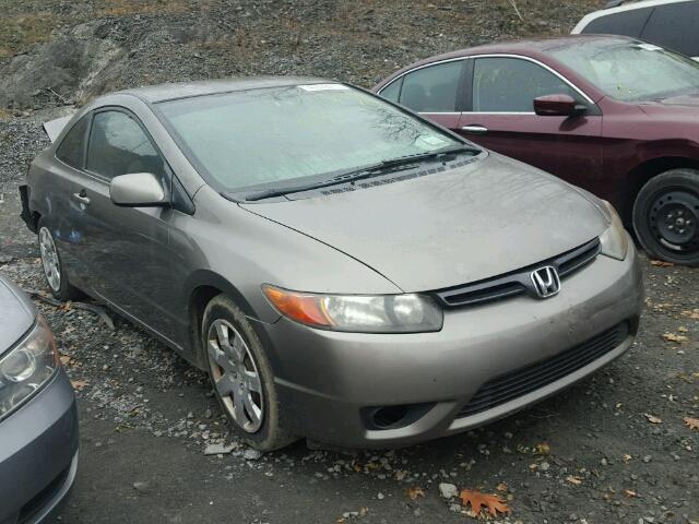 2HGFG12626H553011 - 2006 HONDA CIVIC LX GRAY photo 1