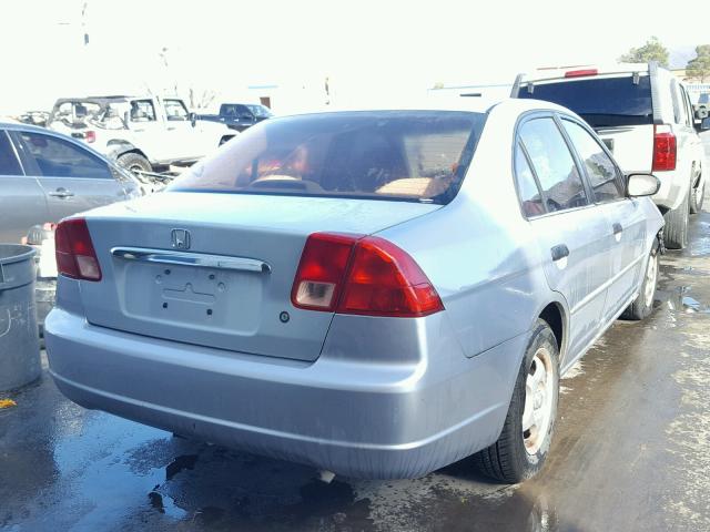 2HGES16531H620459 - 2001 HONDA CIVIC LX SILVER photo 4