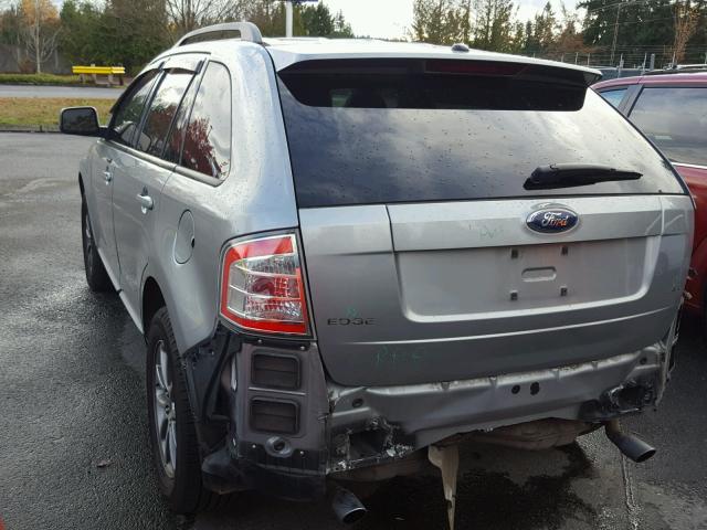 2FMDK38C57BB55112 - 2007 FORD EDGE SEL SILVER photo 3