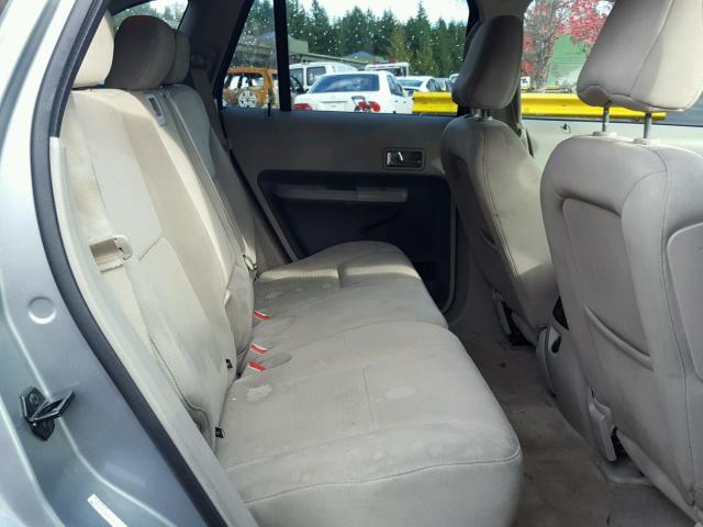 2FMDK38C57BB55112 - 2007 FORD EDGE SEL SILVER photo 6