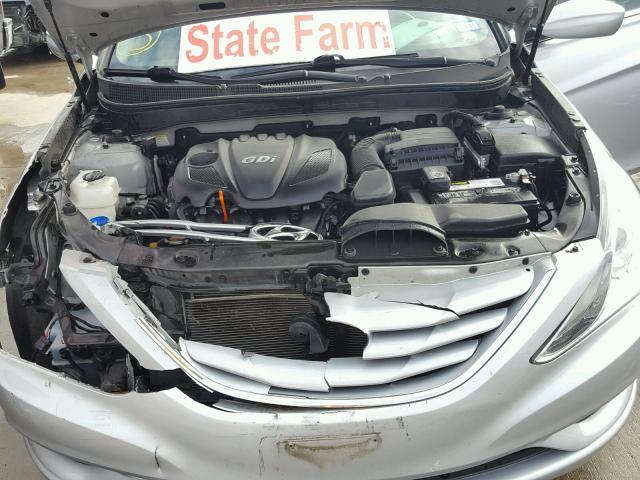 5NPEB4AC5CH501456 - 2012 HYUNDAI SONATA GLS SILVER photo 7