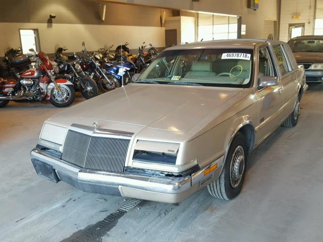 1C3XV56L4ND791989 - 1992 CHRYSLER IMPERIAL GRAY photo 2