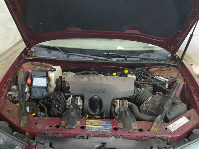 2G1WH52KX59212666 - 2005 CHEVROLET IMPALA LS MAROON photo 7