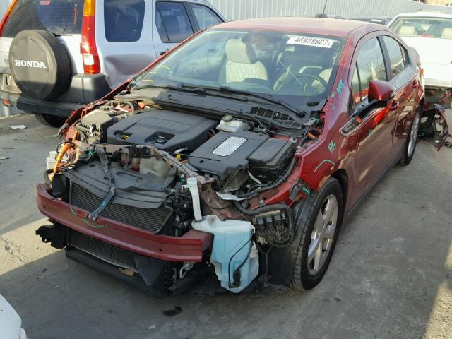 1G1RC6E42FU105615 - 2015 CHEVROLET VOLT RED photo 2