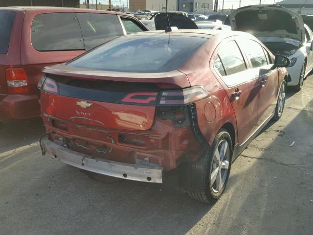 1G1RC6E42FU105615 - 2015 CHEVROLET VOLT RED photo 4