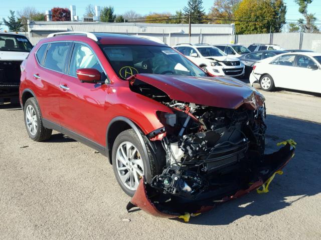 5N1AT2MV6EC764367 - 2014 NISSAN ROGUE S MAROON photo 1