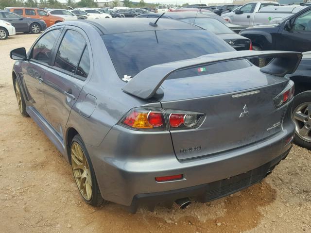 JA32W8FV6FU024618 - 2015 MITSUBISHI LANCER EVO GRAY photo 3