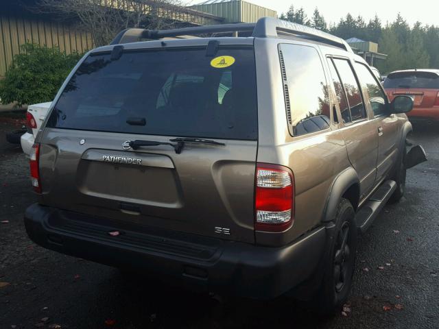 JN8DR09YX2W736156 - 2002 NISSAN PATHFINDER BROWN photo 4