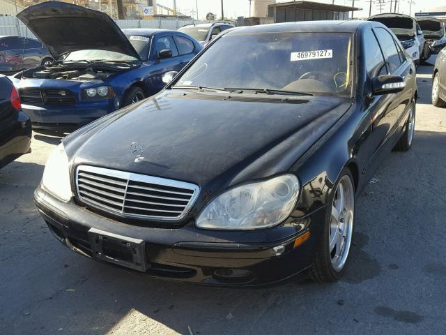 WDBNG75J72A315854 - 2002 MERCEDES-BENZ S 500 BLACK photo 2