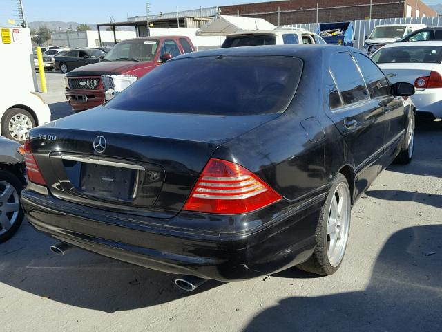 WDBNG75J72A315854 - 2002 MERCEDES-BENZ S 500 BLACK photo 4