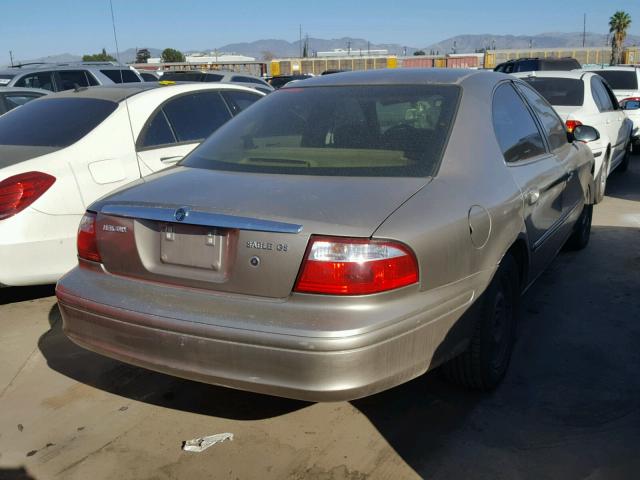 1MEFM50U94A600965 - 2004 MERCURY SABLE GS BEIGE photo 4