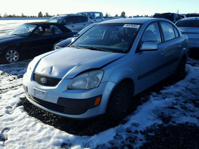 KNADE123266159248 - 2006 KIA RIO BLUE photo 2