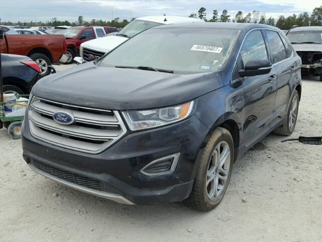 2FMPK4K95GBB23082 - 2016 FORD EDGE TITAN BLACK photo 2