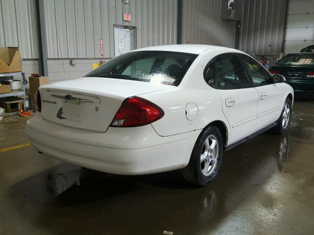 1FAFP55U72A166209 - 2002 FORD TAURUS SES WHITE photo 4