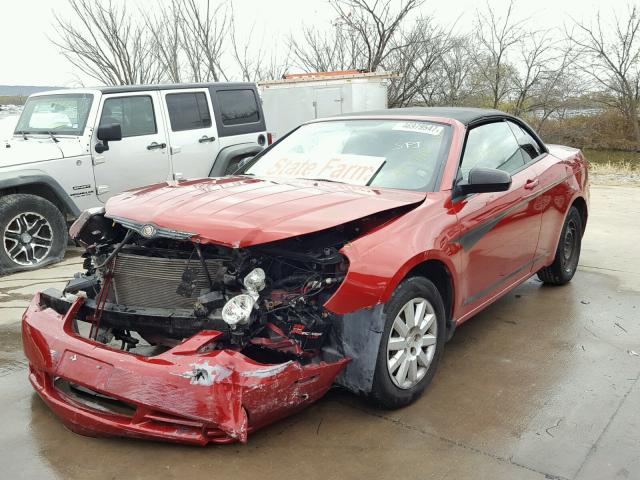 1C3LC45K68N676042 - 2008 CHRYSLER SEBRING RED photo 2