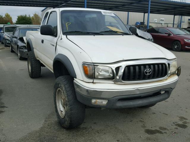 5TEWN72N21Z872484 - 2001 TOYOTA TACOMA XTR WHITE photo 1