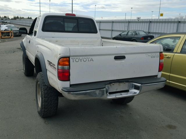 5TEWN72N21Z872484 - 2001 TOYOTA TACOMA XTR WHITE photo 3