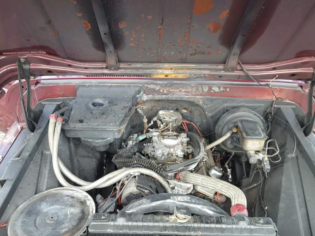 4C144A101257 - 1964 CHEVROLET PICK UP BURGUNDY photo 7