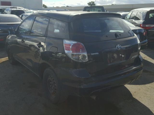 2T1KR32E87C640322 - 2007 TOYOTA MATRIX BLACK photo 3