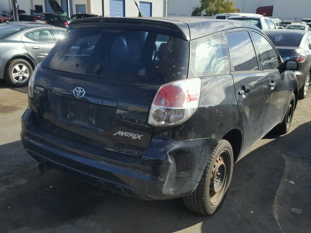 2T1KR32E87C640322 - 2007 TOYOTA MATRIX BLACK photo 4