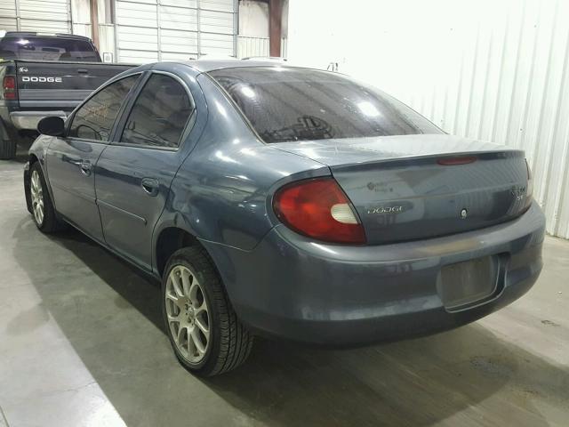 1B3ES46C02D548621 - 2002 DODGE NEON SE GRAY photo 3