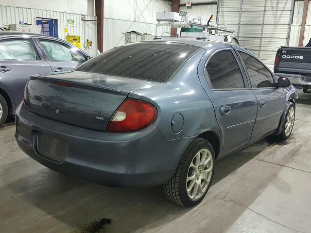 1B3ES46C02D548621 - 2002 DODGE NEON SE GRAY photo 4