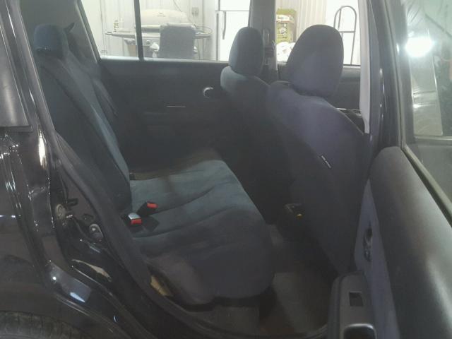 3N1BC13E19L403856 - 2009 NISSAN VERSA S BLACK photo 6