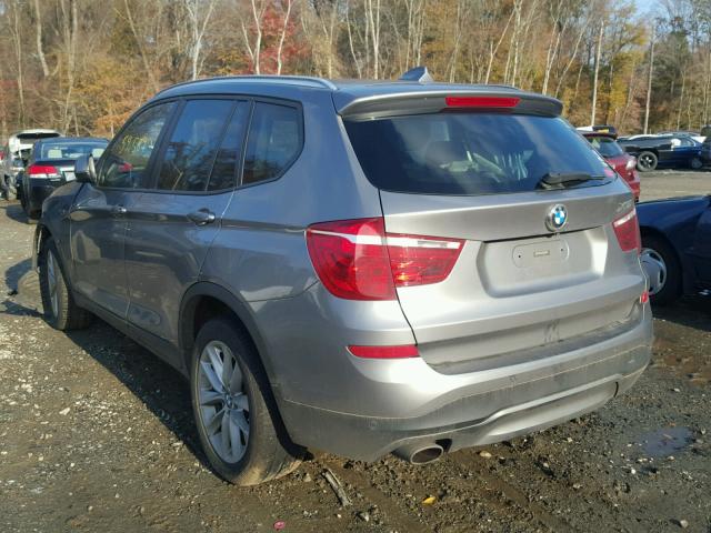 5UXWY3C53F0E95526 - 2015 BMW X3 XDRIVE2 Серый фото 3