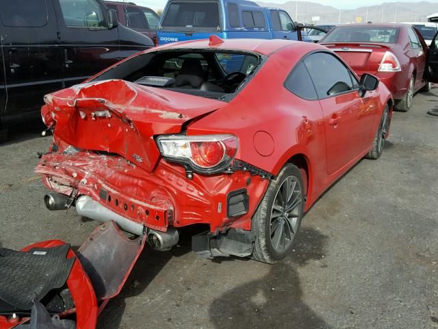 JF1ZNAA11F9700884 - 2015 TOYOTA SCION FR-S წითელი ფოტო 4