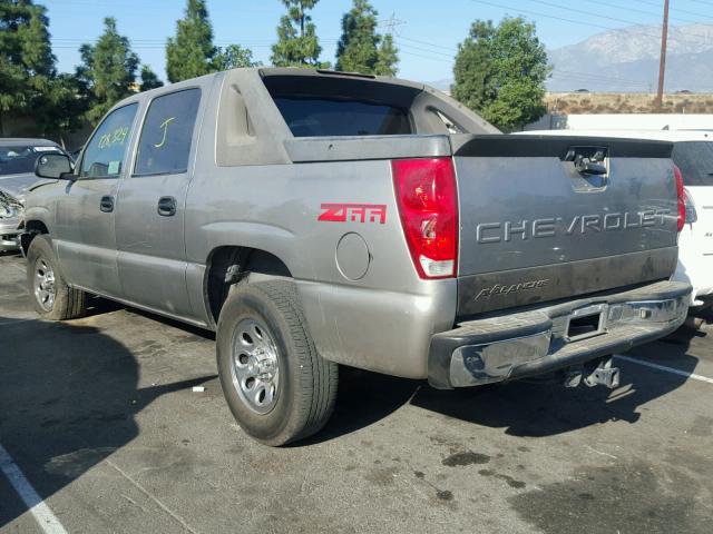 3GNEC13T63G284427 - 2003 CHEVROLET AVALANCHE 银色 照片 3