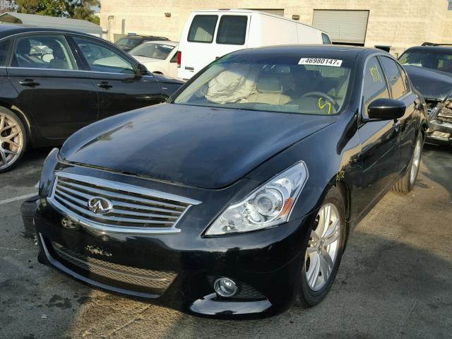 JN1CV6AP0DM719263 - 2013 INFINITI G37 BASE BLACK photo 2