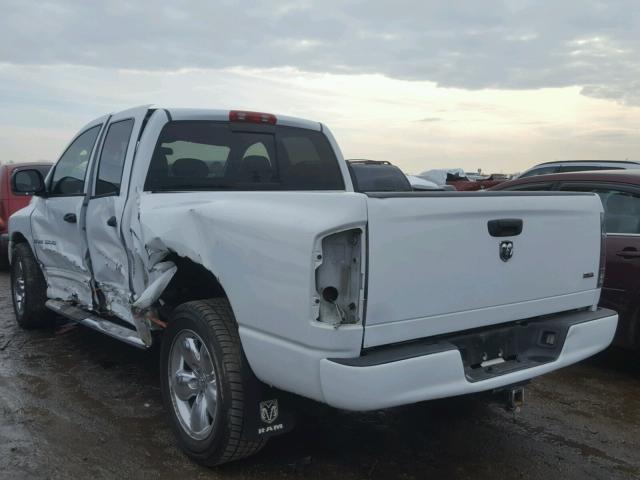 1D7HA18D55S354465 - 2005 DODGE RAM 1500 S WHITE photo 3