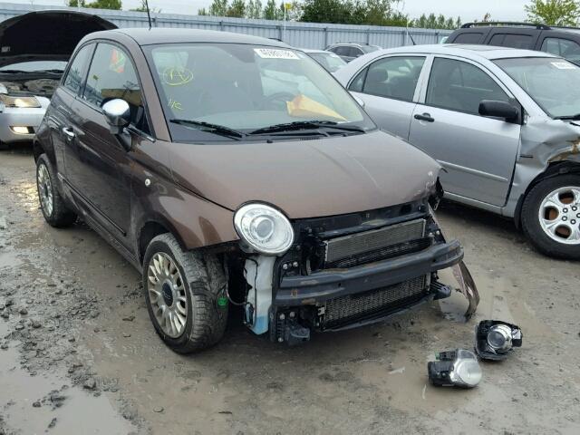 3C3CFFCR0DT524965 - 2013 FIAT 500 LOUNGE BROWN photo 1