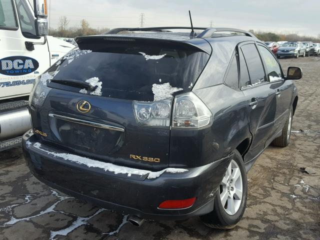 JTJHA31U940002450 - 2004 LEXUS RX 330 CHARCOAL photo 4