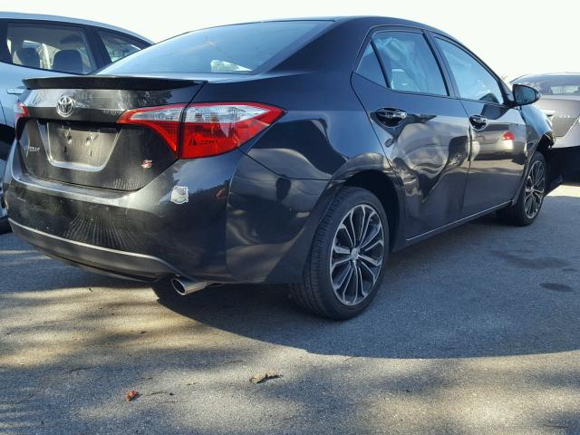 5YFBURHEXFP360215 - 2015 TOYOTA COROLLA L BLACK photo 4