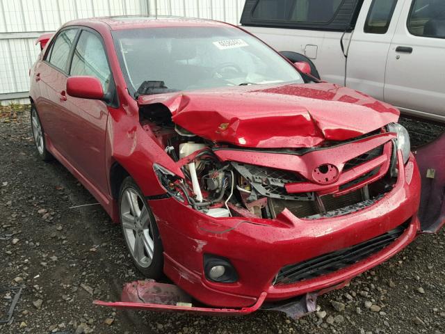 5YFBU4EE1DP176253 - 2013 TOYOTA COROLLA BA RED photo 1