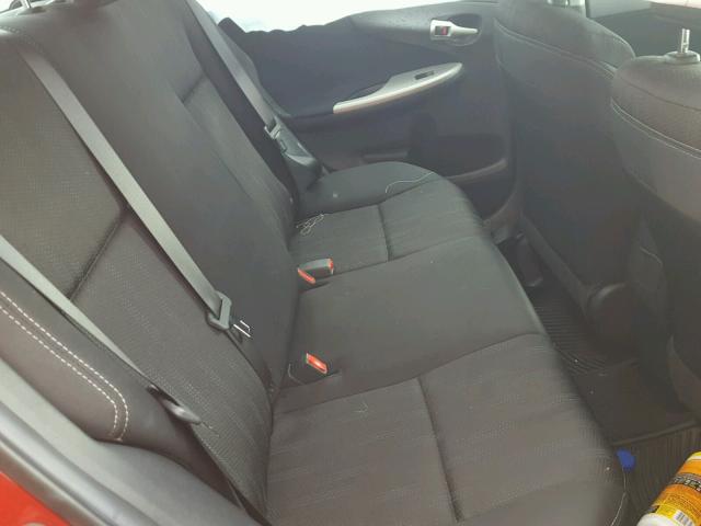 5YFBU4EE1DP176253 - 2013 TOYOTA COROLLA BA RED photo 6