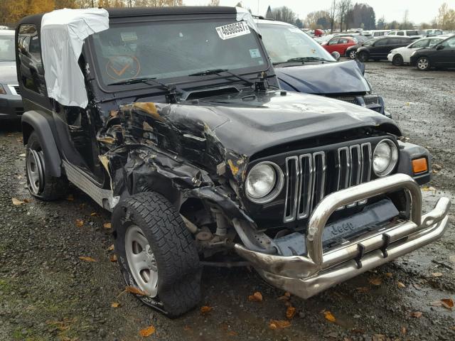 1J4FA49S65P375256 - 2005 JEEP WRANGLER / BLACK photo 1