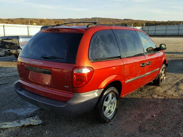 1D4GP25343B103264 - 2003 DODGE CARAVAN SE RED photo 4