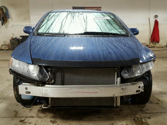 1HGFA165X6L005201 - 2006 HONDA CIVIC LX BLUE photo 9