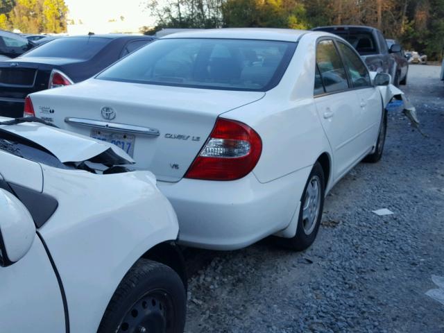 4T1BF32K23U038135 - 2003 TOYOTA CAMRY LE WHITE photo 4