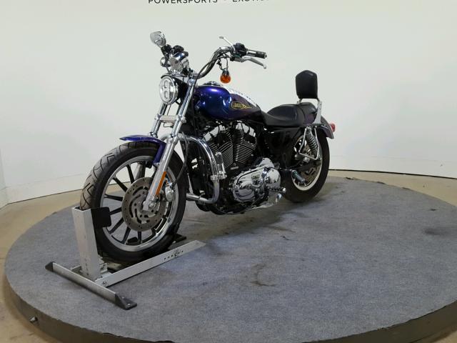 1HD1CX3199K421806 - 2009 HARLEY-DAVIDSON XL1200 L BLUE photo 4