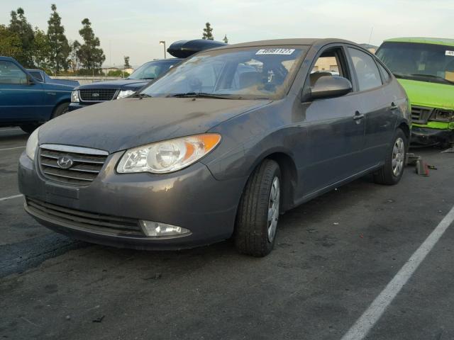 KMHDU46D49U593211 - 2009 HYUNDAI ELANTRA GRAY photo 2