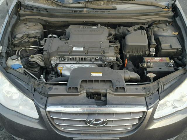 KMHDU46D49U593211 - 2009 HYUNDAI ELANTRA GRAY photo 7