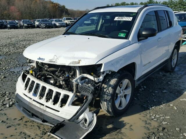 1C4NJDEB2CD563049 - 2012 JEEP COMPASS LA WHITE photo 2