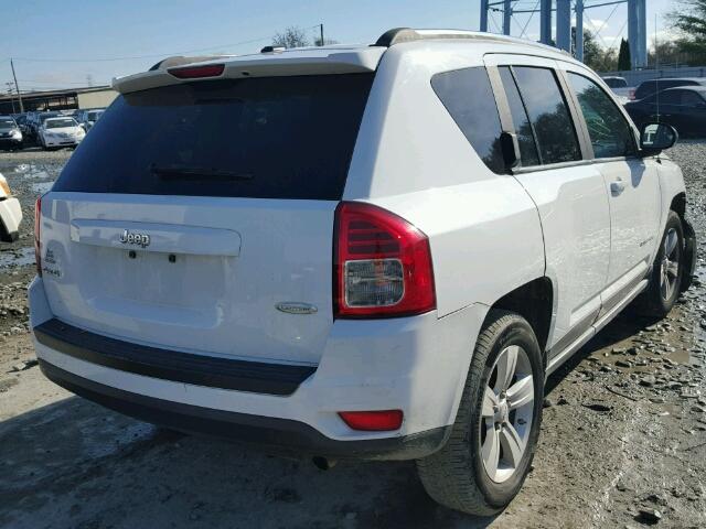 1C4NJDEB2CD563049 - 2012 JEEP COMPASS LA WHITE photo 4