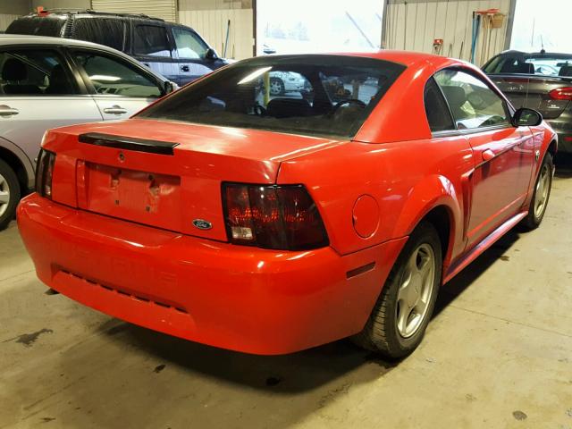 1FAFP40494F120128 - 2004 FORD MUSTANG RED photo 4