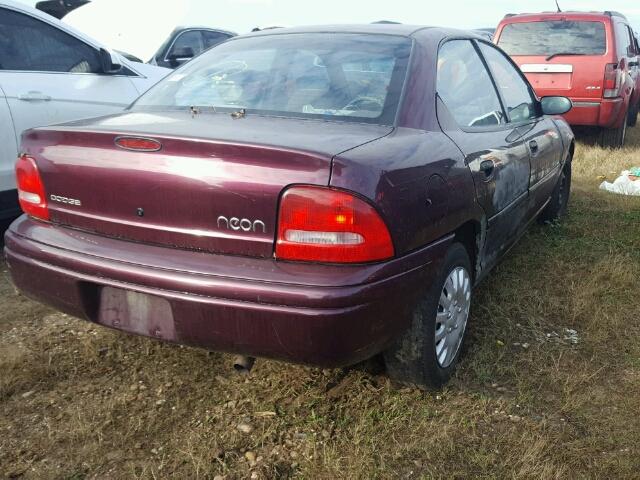 3B3ES47C2XT531397 - 1999 DODGE NEON PURPLE photo 4