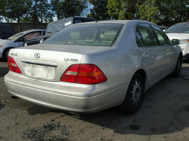 JTHBN30F220088633 - 2002 LEXUS LS 430 SILVER photo 4