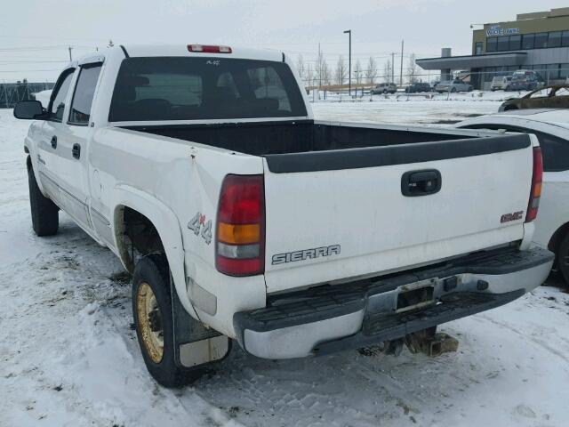 1GTHK231X2F232442 - 2002 GMC SIERRA K25 WHITE photo 3